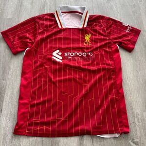 Liverpool FC Mohamed Salah 11 Home Jersey Red Soccer Shirt Mens Medium Peeling